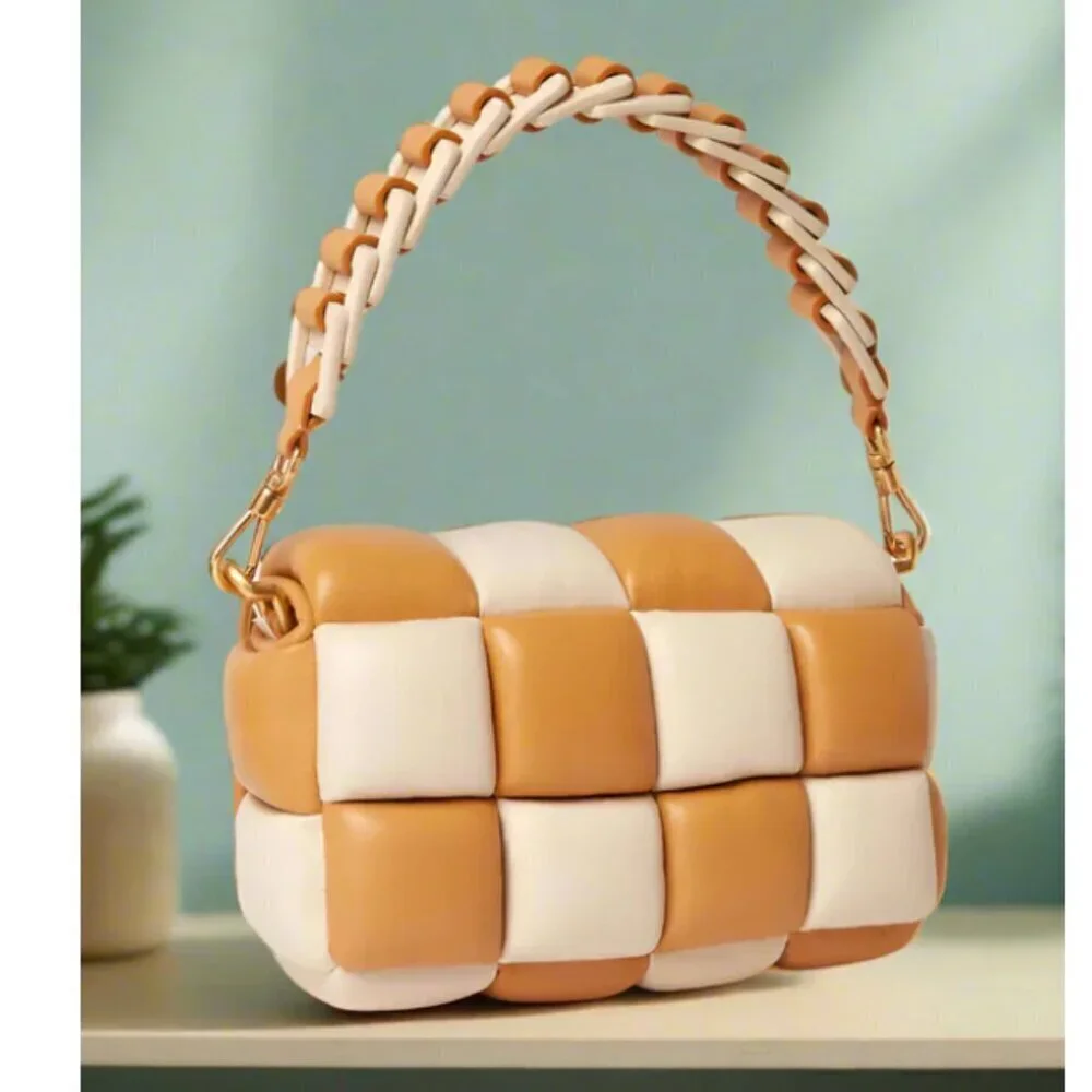 Kate Spade Boxxy East West Crossbody Bag Bare Colorblock Leather ORGPKG